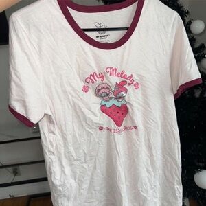 Sanrio White and Pink My Melody Tee